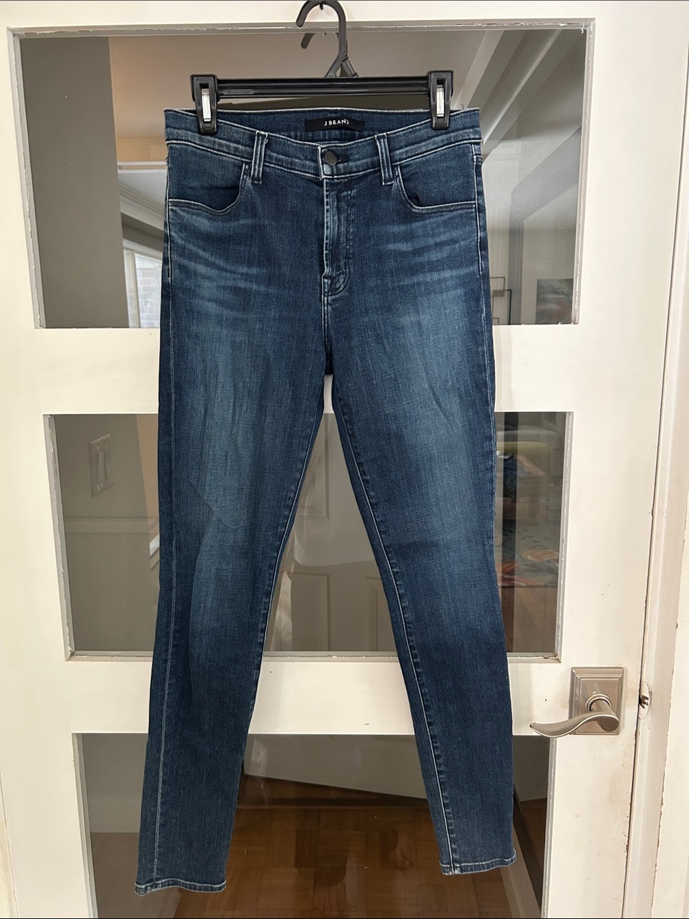 J Brand Men’s Slim Skinny Jeans in Dark Blue Wash